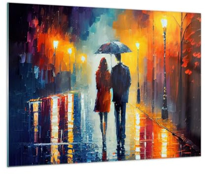 Moderno Quadro su Vetro 70x50 cm Stampe da Parete Persone Arte - 6011