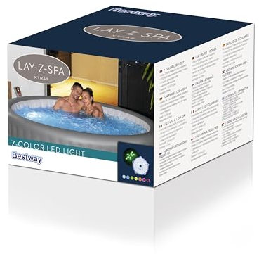 Bestway 60303-7 Luce LED colorata per idromassaggi Lay-Z-Spa, 7 colori