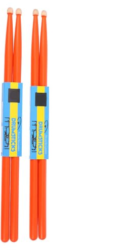 POPETPOP 4 Pièces Baguettes de Batterie en Érable pour Instruments à Percussion Prise Confortable et Surface Lisse et Garçon et Filles Utilisation en Salle de Classe ou Pratique Domestique
