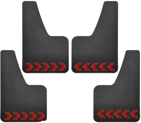 Auto Paraspruzzi Parafanghi Auto Per Fiat Ducato Per Peugeot Boxer Per Ram ProMaster Per Citroen Jumper Relay Paraspruzzi Parafanghi Per Paraurti In Fibra Carbonio(4Pcs With Stickers)