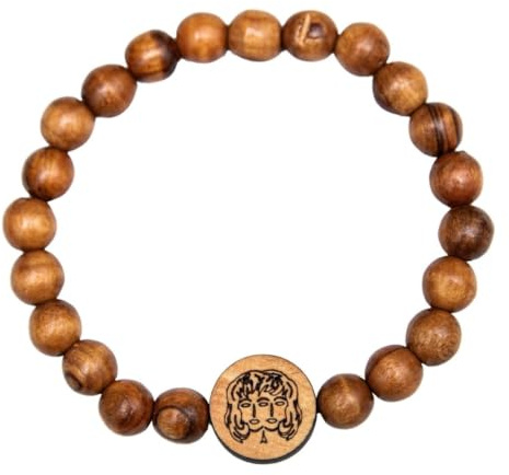 Kassis Olivenholz Armband mit Sternzeichen - Handgefertigtes Holzperlenarmband - Unisex Schmuck - Herren und Damenschmuck