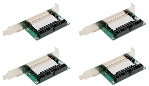 ISTOVO 4X Tarjeta Flash Compacto de 40 Pines A 3.5 IDE Adaptador Conversor Soporte Pci Panel Posterior
