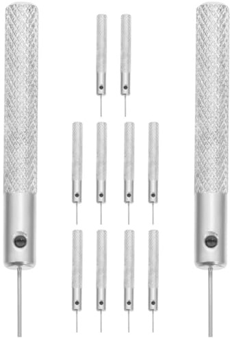 Sewroro Kit Pin Espulsione Sim 12 Pezzi per Smartphone, Strumento Apribottiglie e Riparazione, Ago per Carte in Metallo Resistente, Accessori Professionali per Manutenzione Cellulare
