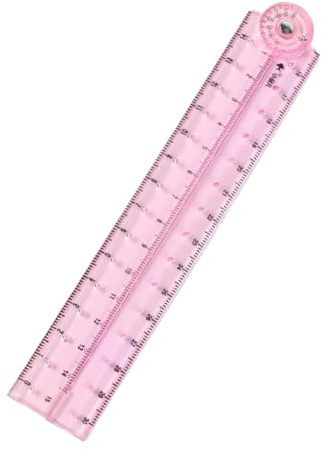 Regla plegable, flexible, transparente, recta, herramienta de medición de matemáticas para estudiantes, profesores, dibujos, longitud de 0 a 30 cm, portátil
