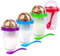 Schramm® 4 Piezas para Llevar Muesli-to-Go 4 Colores Surtidos Taza de Muesli Incl. Cuchara Tazón de Cereal Taza de Yogur