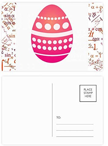 Postkarten-Set Ostern Religion Festival Pink Punkte Egg Formula Postkarten Set Dankeskarte Postkarte Seite Postkarte Karte Postkarte Karte Karte Karte Postkarte