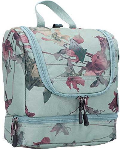 Travel Kit stylische Reisewaschtasche mit extra Bodenfach Kulturbeutel zum Aufhängen Kosmetiktasche mit vielen Staufächern für Reisen und Campen Toiletry Bag, 25x24x11 cm