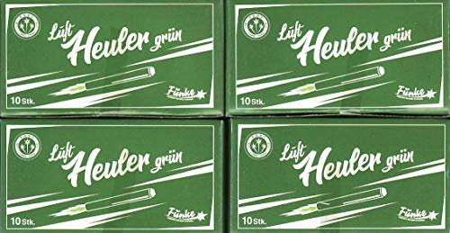 vama Funke Luftheuler Grün - Luftpfeifer mit Fontäne, Pfeiffontäne mit typischem Pfeifton, Ganzjahresfeuerwerk für Outdoor, ca. 3 Sek. Effektdauer, 4 Packungen je 10 Stück