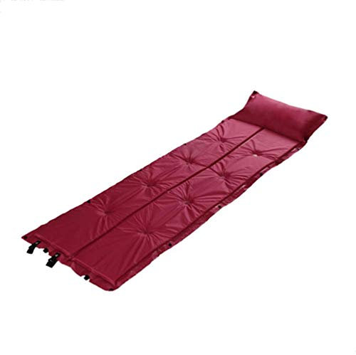 WANGLXST Sicherheit Isomatte Camping Somatte Ultraleicht. Schlafmatte Kleines Packmaß. Aufblasbare Luftmatratze. Ideal Für Camping, Trekking Und Backpacking Komfortabel, Alone red