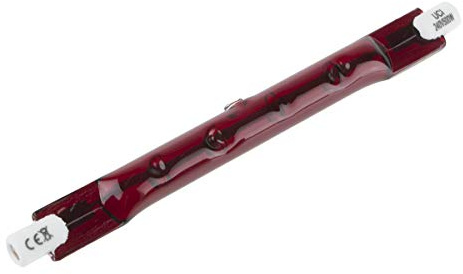 RS PRO Infrarotlampe, Rot, 500 W, R7S, 230 V, 118 mm lang, 10mm Ø, 5000h Lebensdauer