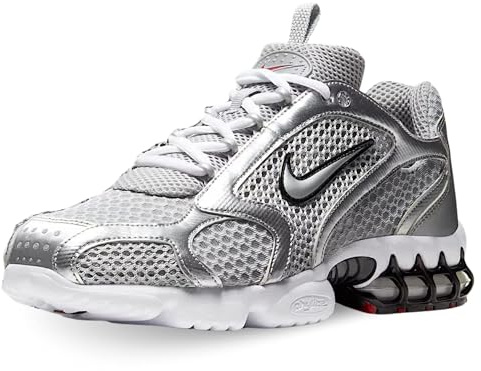 Nike Air Zoom Spiridon Cage 2 Chaussures de Loisirs pour Homme Lt Smoke Grey/Metallic Silver 47.5