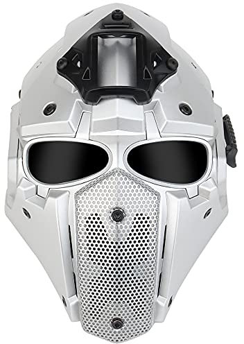 Le Dernier Masque Airsoft De Style Casque avec Rails latéraux De Lunettes Et Support NVG Masque De Protection pour Jeux Militaires en Plein Air