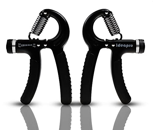 Handtrainer zur Kraftsteigerung, Unterarmgriff Trainingsset, Verstellbarer Handtrainer, Finger Trainingsgerät, Fingerstretcher, Trainingsring & Stressabbau-Griffkugel für Sportler