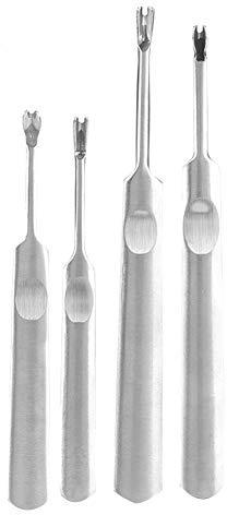 V-Type Groover, U-type Leather, Leather Trencher, 4 Pcs DIY Stainless Steel Groover Leather Trencher U/V Type Leather Carving Tool Gouge Leather Craft Gouge Tools