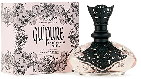 JEANNE ARTHES - Parfum Femme Guipure Sheer and Silk - Eau de Parfum - Flacon Vaporisateur 100 ml - Fabriqué en France à Grasse