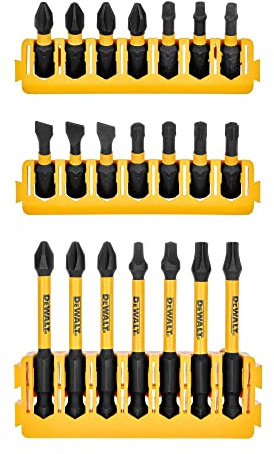 DEWALT BYTC Flex Torq Set #2 Phillips/#8 Slotted Set Shank Screwdriver Bit Set Screwdriver (21-Piece) (DWABYTFT-21)