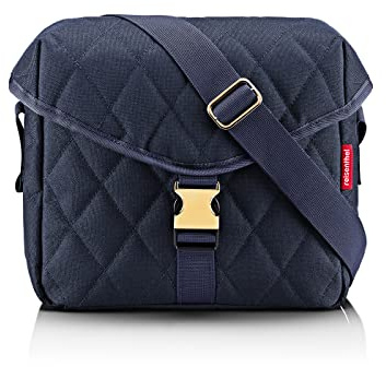 reisenthel saddle bag M rhombus midnight gold - Stylische Umhängetasche im Satteltaschen-Look