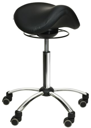 Teqler Comfort-Sattelhocker mit Swing-Mechanismus schwarz