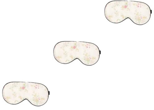 FOMIYES 3stücke Einzelnes Floral Schlafmaske Aus Seide Verdunkelnde Augenbinde Für Ungestörten Schlaf Bequeme Und Elegante Augenabdeckung Für Damen Und Herren