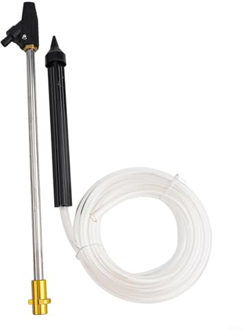 Emiif Kit di sabbiatura per idropulitrice a Umido, con Attacco per sabbiatrice abrasiva a Umido con per Lancia, Adattatore per Tubo sifone per Lavaggio Auto, Pulizia, rimozione ruggine, Vernice (A)