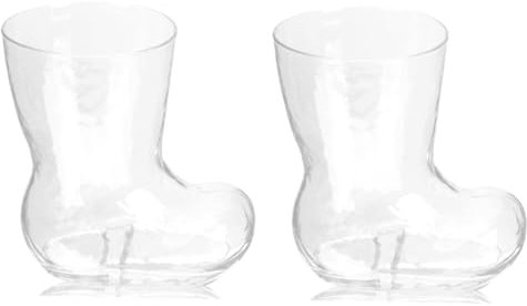 Hoement 2piezas Vaso De Forma De Bota Taza Para Bebidas Diseño y Divertido Capacidad