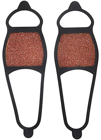 Lerpwige 2 Stück Silikon-Steigeisen, Eis-Griffe, Schuh-Abdeckungen, Greifer, Spikes, Schnee-Traktionsstollen, Eisschuh-Spikes, Griffe