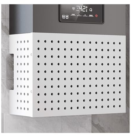 Cucina Pannello Forato Organizzatore Kit Con 8 Ganci, Decorativo Piastra Di Bloccaggio Per Scaldabagno Conduttura, Conduttura Del Gas Copertura Di Schermatura Per Garage Ufficio((W x D x H) 40x20x30CM