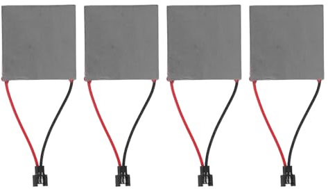 4Pcs Fireplace Fan Generator Sheet,227℃ Fireplace Fan Repair Sheet Fireplace Fan Generator Sheet High Temperature Graphite Power Generation Sheet,Electrical Testing Generator Plate
