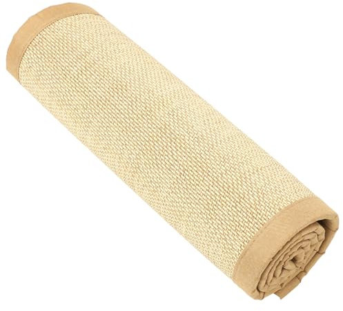 OUNONA Bambú y Lino Tradicional Tatami Alfombra para Balcón Cojín De Suelo Interior Resistente y Cómodo para Dormitorio y Meditación Natural Textil