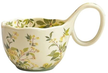 yampiyt Soup Bowls, Soup Mugs, Polish Ceramic Hand Painted Soup Bowl, Dishwasher & Microwave Safe