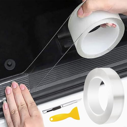 Lackschutzfolie Transparent,5cm X 10m Lackschutzfolie,Lackschutzfolies Auto,Einstiegsleisten Schutz Auto,Auto Folie,Kantenschutzfolie Selbstklebende Schutz Folie für Auto,Fahrrad,Motorrad,Möbel