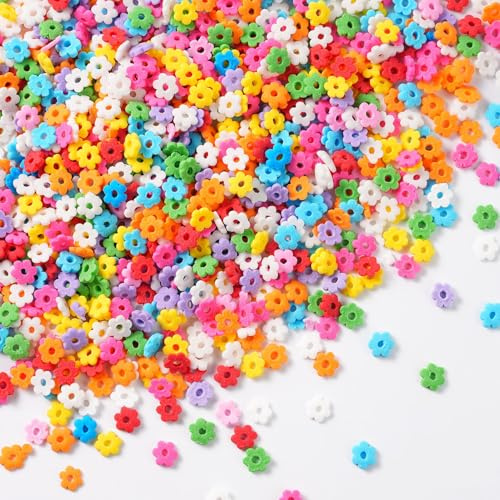 Sujoygar Essbare Zuckerblumen für Torte, 130g Bunt Backfeste Blumen Streusel für Plätzchen Kuchen Deko Muffins and Desserts, für Hochzeiten Kommunion und tägliche Kuchendekorationen