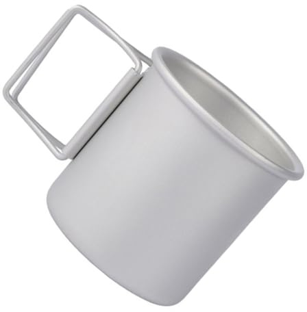 Gatuida Taza Plegable de Aluminio para Camping Vaso Portátil Ultraligero con Asa Ergonómica Resistente y Aislante para Actividades al Aire