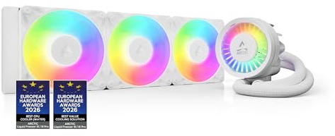 ARCTIC Liquid Freezer III Pro 360 A-RGB - Wasserkühlung PC(Generalüberholt) | AIO CPU Wasserkühler, 3x120 mm, 38 mm Radiator, PWM-Pumpe, VRM-Lüfter, AMD AM5/AM4, Intel LGA1851/1700 Contact Frame