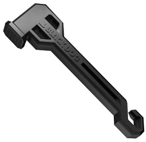 Blackdog Camping-Hammer, Ultraleicht 200g Zeltherdhammer, Stoßdämpfend & Geräuschreduzierend, Rutschfest, mit Aufhängegriff & Klemmsystem zum einfachen Entfernen von Zeltheringen