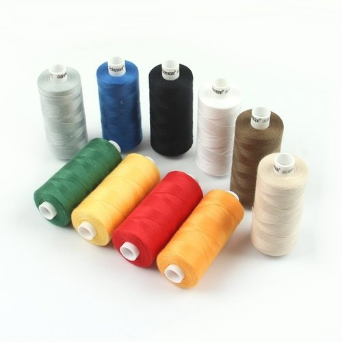 Ackermann 10x 500m Nähgarn Universal Nähgarn Farben-Mix (Stärke 80) in 10 Farben, Markengarn, sehr reißfest und sehr gut zu vernähen