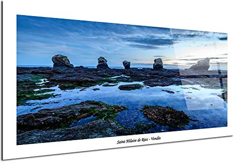 DECLINA, Quadro in plexiglass, Quadro da parete, Stampa su vetro acrilico, Quadro decorativo, Lavagna in plexiglass grande formato Les 5 pineaux, 100 x 50 cm