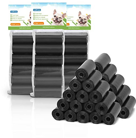 Nobleza Hundekotbeutel, 72 Rollen/1080 Stück Kotbeutel für Hunde Biologisch abbaubare, Biologische Hundekotbeutel abbaubare Extra Dick Auslaufsicheren