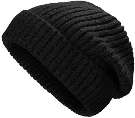 ZLYC Winter Beanie Mütze Lange Slouchy Strickmütze für Damen und Herren