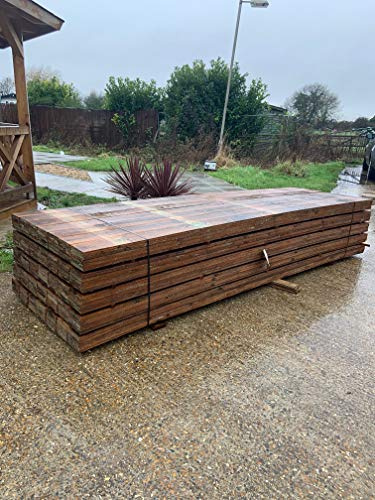 Feather Edge Fencing Treated Wood Close Board 150mm x 15mm and 2.4m High Pack Size 10-50