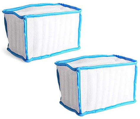 Amini Schuhe Waschbeutel mit Reißverschluss 2 Stück Wäschenetz für Schuhe Sneaker gepolsterter Netz-Wäschesack Mesh Schuhbeutel für Sneaker Aufbewahrung und Reisetasche High Protection (2PCS)
