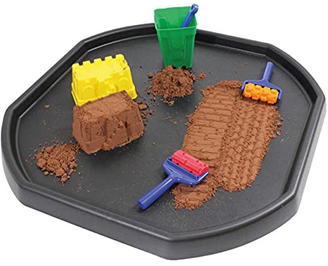 Kub® Original XL Tuff Tray - Made in The UK - Perfect for Indoor and Outdoor Activity - Garden Play and Sand Pit Adventure (Black)