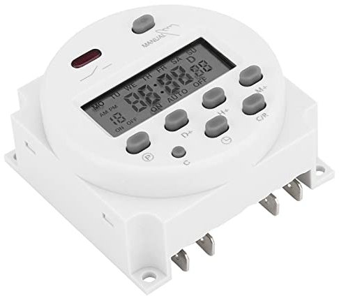 C/C Temporizador programable Digital, Interruptor Temporizador CN101A, Interruptor Tiempo LCD Digital DC 12V 16A para cocinar, Hornear, hogar, Cocina, Oficina