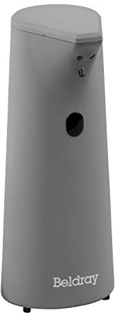 Dispensador automático de jabón Beldray LA047109GRYEU7, sin Contacto, Sensor de Infrarrojos, diseño Elegante de Textura Mate, Recarga fácil, Elimina Las bacterias, baño y Cocina, 230 ml, Gris