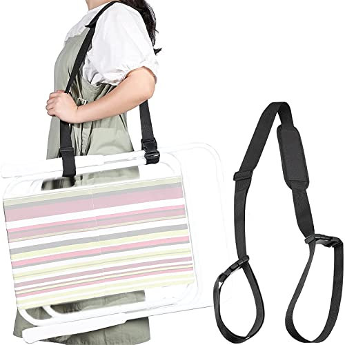 BigTron (2-pack) strandstol, bärrem, vikbar stol, justerbar bärrem för stränder, camping, backpacking, picknick, utomhus och andra föremål
