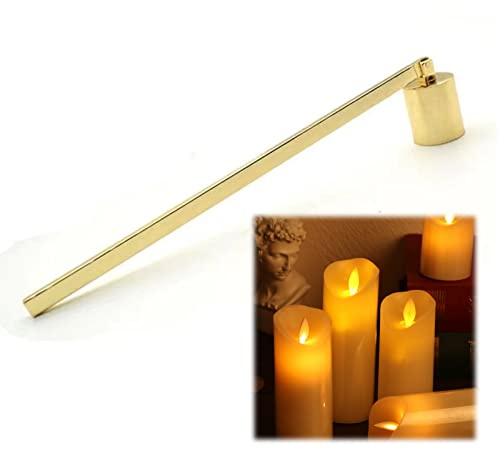 Candle Extintor de Acero Inoxidable, Apagavelas Tijeras Acero Inoxidable Candle Mecha Retro Lámpara, Extintor de Velas, Aceite Aromaterapia Velas Accesorio