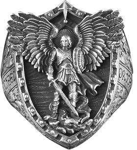BySilverStone - Erzengel Michael Drachenflügel Siegelring Für Männer, St. Michael Außergewöhnlicher Ring Für Männer, St. Michael Christlicher Ring, Sterling Silber Glaubensring