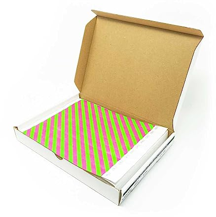 ID&C 1000-Pack Pink and Green Stripe Tyvek Wristbands – Durable, Waterproof, Tamper-Proof Bands for Crowd Control & Events