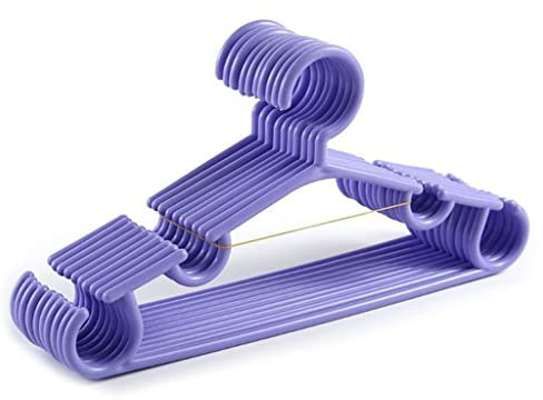 ItzZa 10 Stück tragbare Kinder-Kleiderbügel für Kleinkinder, Babymantel, Kunststoff-Kleiderhaken (Farbe: D, Größe: 27 x 14 cm) (Argento 27 x 14 cm)