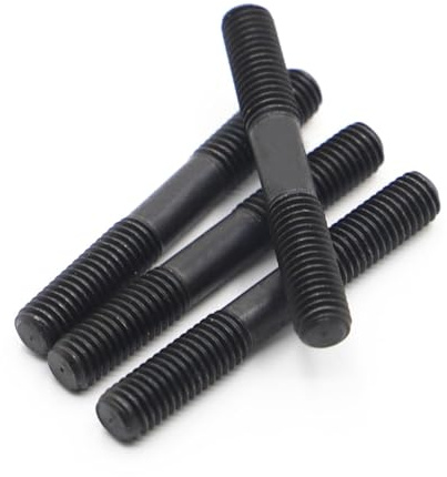 Manoud GB901 Grado 8.8 Varilla de Acero al Carbono Tornillo de Rosca Doble M8 M10 M12 Tornillos de espárrago Perno de espárrago de Varilla(Color:50mm,Size:M12 5pc)